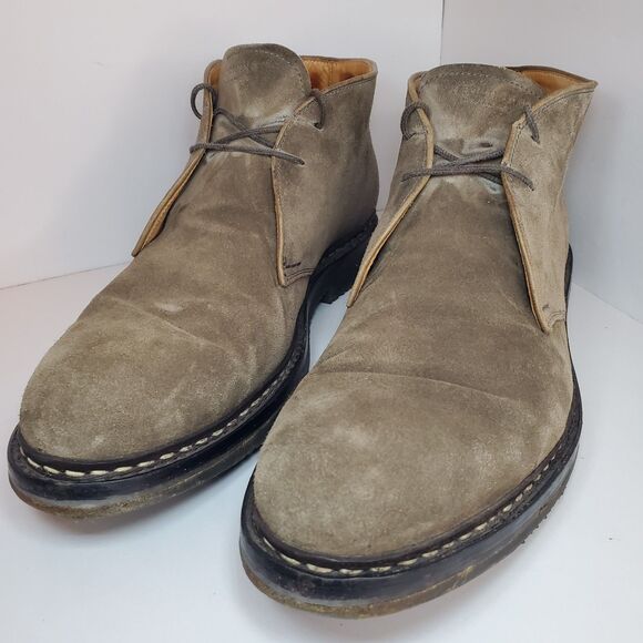 Heschung GENET Chukka Desert Boots Gray Suede Mens US 11 Lace Up MSRP $745 main image 4